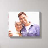 Red Blue Abstrakt Floral Muster Edge Foto Leinwanddruck (Vorderseite)