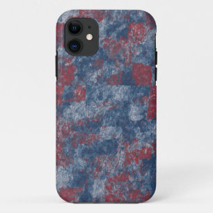 Red & Blue Abstrakt Texture iPhone 11 Fall Case-Mate iPhone Hülle