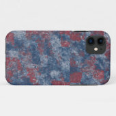 Red & Blue Abstrakt Texture iPhone 11 Fall Case-Mate iPhone Hülle (Rückseite (Horizontal))