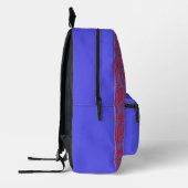 Red-Blue Arc Custom Monogram Bedruckter Rucksack (Links)