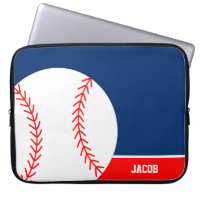 Red Blue Baseball Personalisiert