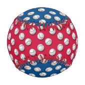 Red & Blue Baseballs Baseball (Rückseite)