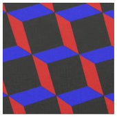 Red Blue & Black Boxes Stoff (Nahaufnahme)