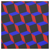 Red Blue & Black Boxes Stoff (Muster)