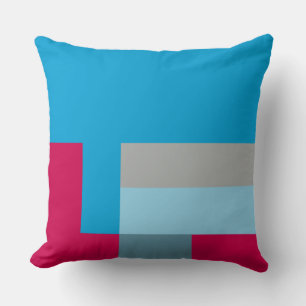 Red & Blue Blocks Kissen