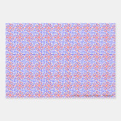 Red Blue Boogie Wrapping Paper Sheets Geschenkpapier Set (Vorderseite 3)
