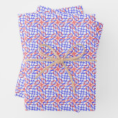 Red Blue Boogie Wrapping Paper Sheets Geschenkpapier Set (Beispiel)
