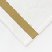 Red Blue Bottom Edge Racing Streifen auf der weiße Fleecedecke (Ecke)