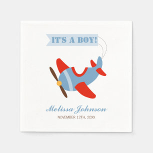 Red Blue Boy Baby Dusche Serviette
