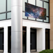 Red & Blue Carina Nebula Hubble Telescope Banner (Äußeres Gebäude)