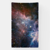 Red & Blue Carina Nebula Hubble Telescope Banner (Vertikal)