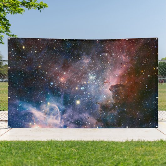 Red & Blue Carina Nebula Hubble Telescope Banner (Außenbereich)
