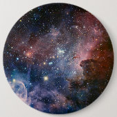 Red & Blue Carina Nebula Hubble Telescope Button (Vorderseite)