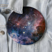 Red & Blue Carina Nebula Hubble Telescope Button (Beispiel)