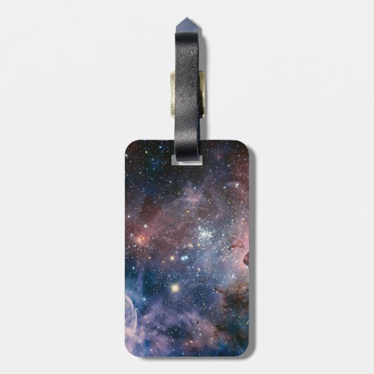 Red & Blue Carina Nebula Hubble Telescope Gepäckanhänger (Rückseite vertikal)