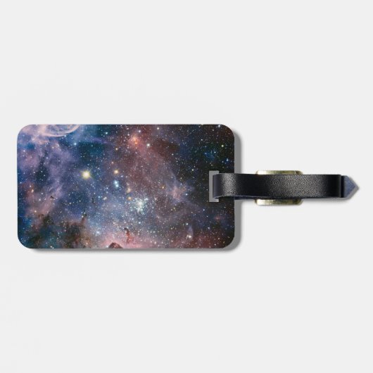 Red & Blue Carina Nebula Hubble Telescope Gepäckanhänger (Rückseite horizontal)