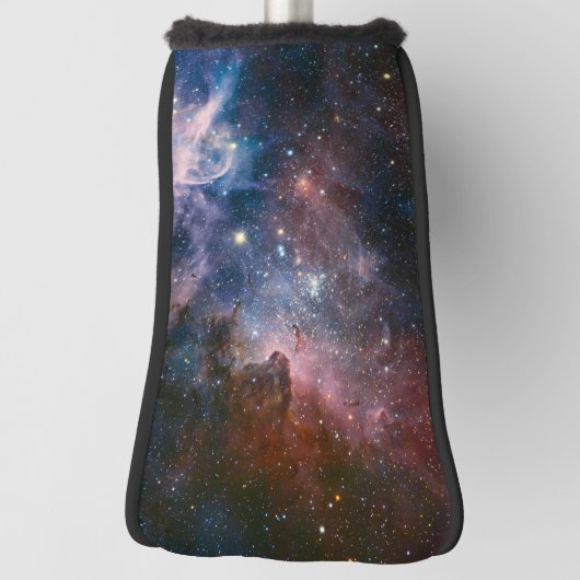 Red & Blue Carina Nebula Hubble Telescope Golf Headcover (Rotieren 90)