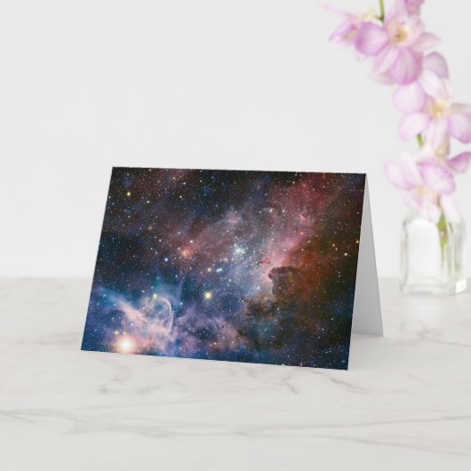 Red & Blue Carina Nebula Hubble Telescope Karte (Orchidee)