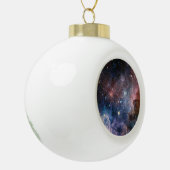 Red & Blue Carina Nebula Hubble Telescope Keramik Kugel-Ornament (Links)