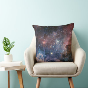 Red & Blue Carina Nebula Hubble Telescope Kissen