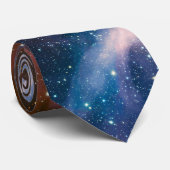 Red & Blue Carina Nebula Hubble Telescope Krawatte (Gerollt)