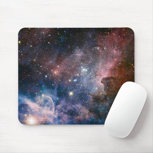 Red & Blue Carina Nebula Hubble Telescope Mousepad (Mit Mouse)