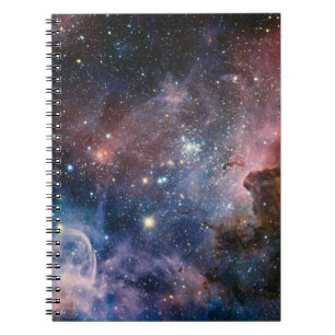 Red & Blue Carina Nebula Hubble Telescope Notizblock