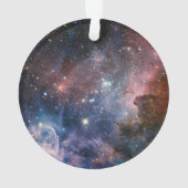 Red & Blue Carina Nebula Hubble Telescope Ornament (Rückseite)