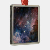 Red & Blue Carina Nebula Hubble Telescope Ornament Aus Metall (Rechts)
