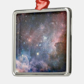Red & Blue Carina Nebula Hubble Telescope Ornament Aus Metall (Links)