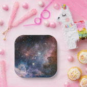 Red & Blue Carina Nebula Hubble Telescope Pappteller (Party)