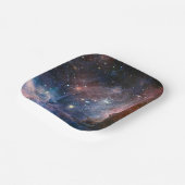 Red & Blue Carina Nebula Hubble Telescope Pappteller (Gewinkelt)