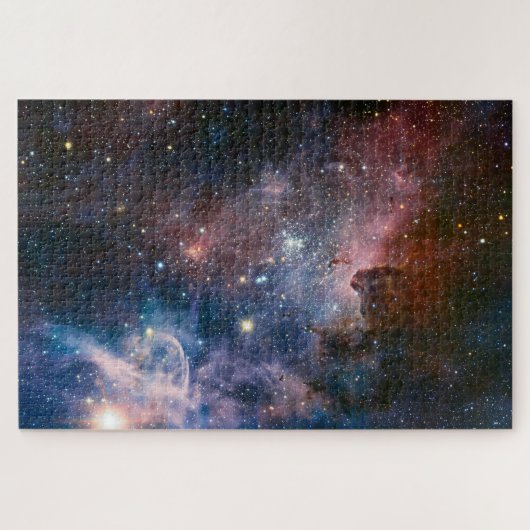 Red & Blue Carina Nebula Hubble Telescope Puzzle (Horizontal)