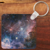 Red & Blue Carina Nebula Hubble Telescope Schlüsselanhänger (Rückseite)