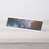 Red & Blue Carina Nebula Hubble Telescope Schreibtischnamensplakette (Vorderseite )