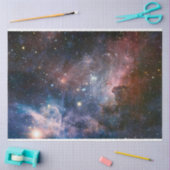 Red & Blue Carina Nebula Hubble Telescope Seidenpapier (Basteln)