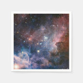 Red & Blue Carina Nebula Hubble Telescope Serviette (Vorderseite)