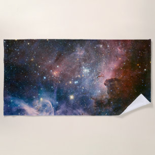 Red & Blue Carina Nebula Hubble Telescope Strandtuch