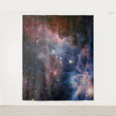 Red & Blue Carina Nebula Hubble Telescope Wandteppich (Vorderseite)