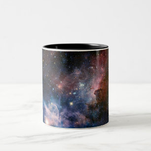 Red & Blue Carina Nebula Hubble Telescope Zweifarbige Tasse