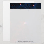 Red Blue Cells Fraktal Art Briefkopf (Vorne/Hinten)