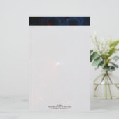 Red Blue Cells Fraktal Art Briefpapier (Stehend Vorderseite)