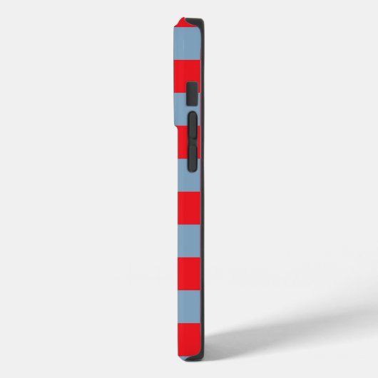 Red Blue Checkered Gingham Pattern Case-Mate iPhone Hülle (Rückseite / Links)
