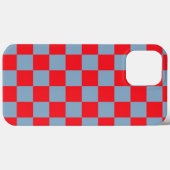 Red Blue Checkered Gingham Pattern Case-Mate iPhone Hülle (Rückseite (Horizontal))