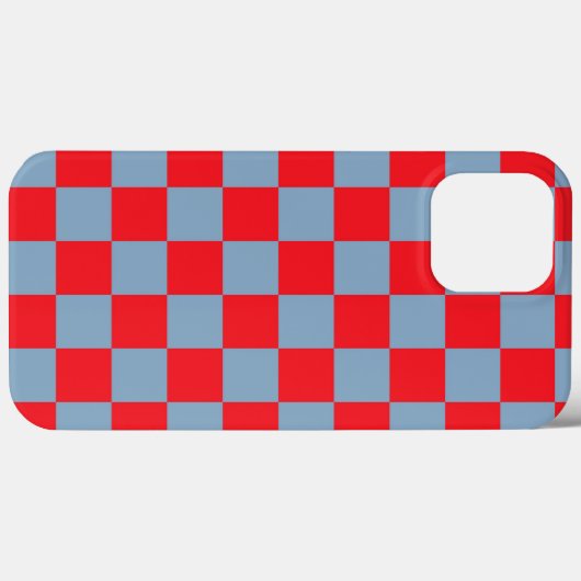 Red Blue Checkered Gingham Pattern Case-Mate iPhone Hülle (Rückseite (Horizontal))