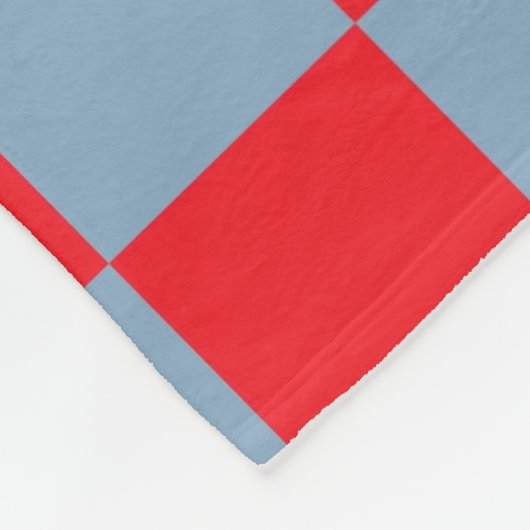 Red Blue Checkered Gingham Pattern Fleecedecke (Ecke)