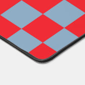 Red Blue Checkered Gingham Pattern Schreibtischunterlage (Ecke)