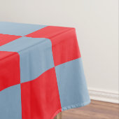 Red Blue Checkered Gingham Pattern Tischdecke (Beispiel)