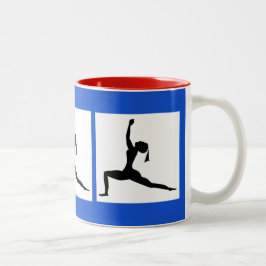 Red Blue Coffee Cup Zweifarbige Tasse