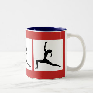 Red Blue Coffee Cup Zweifarbige Tasse